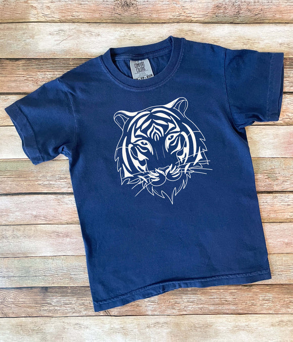 : Tiger Face Shirt Cool Bengal Tiger Helmet And Shades