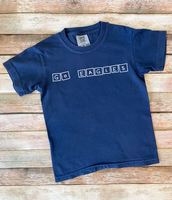 Go Eagles Tee (Square Letters)