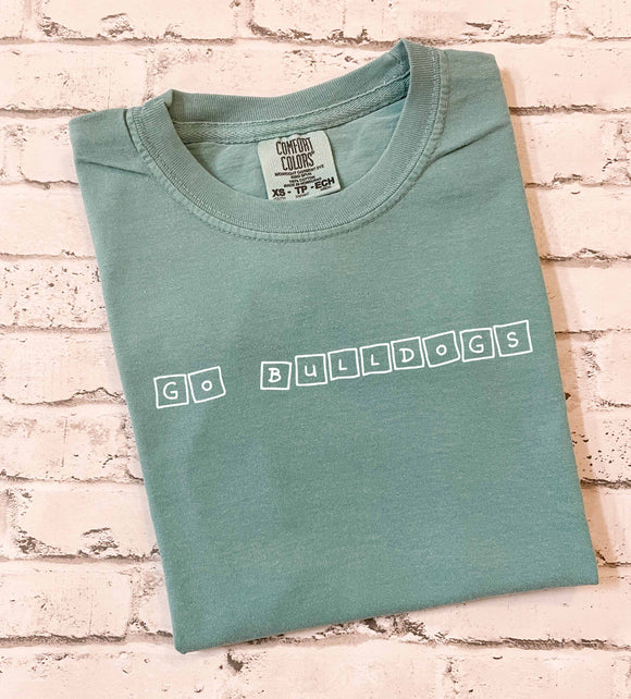 Go Bulldogs Tee (Square Letters)