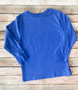 Custom Blue Long Sleeve Tee