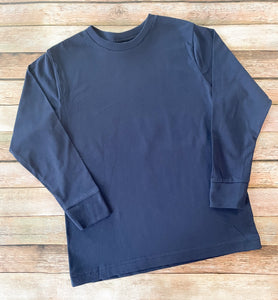 Custom Navy Long Sleeve Tee