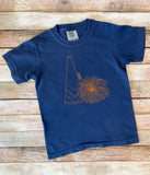 Navy Touchdown Tee