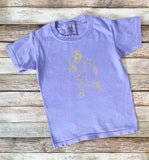 Violet Touchdown Tee