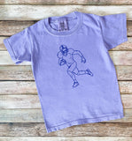 Violet Touchdown Tee