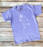 Violet Touchdown Tee